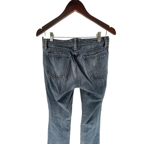 Habitual Medium Wash Blue Denim Flare Bootcut Jeans Women's Size 27 - Picture 5 of 10